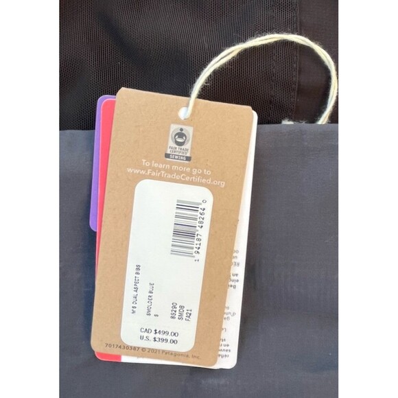 NWT! Patagonia Dual Aspect Bibs Men's S Alpine Climbing Recco Smolder Blue $399 - Picture 12 of 13